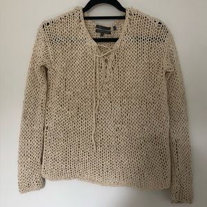 VINCE knit LS top